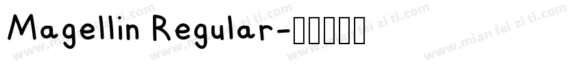 Magellin Regular字体转换